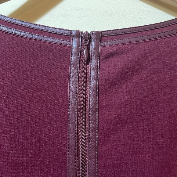 Women’s Lafayette 148 New York Purple Sheath Dress Size 8 3/4 Sleeves Formal - Picture 8 of 8